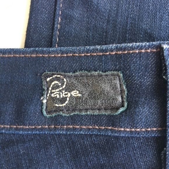 Paige Skyline Skinny Jeans Indigo/Dark blue.  Size 26 Like New Condition. - Picture 5 of 11